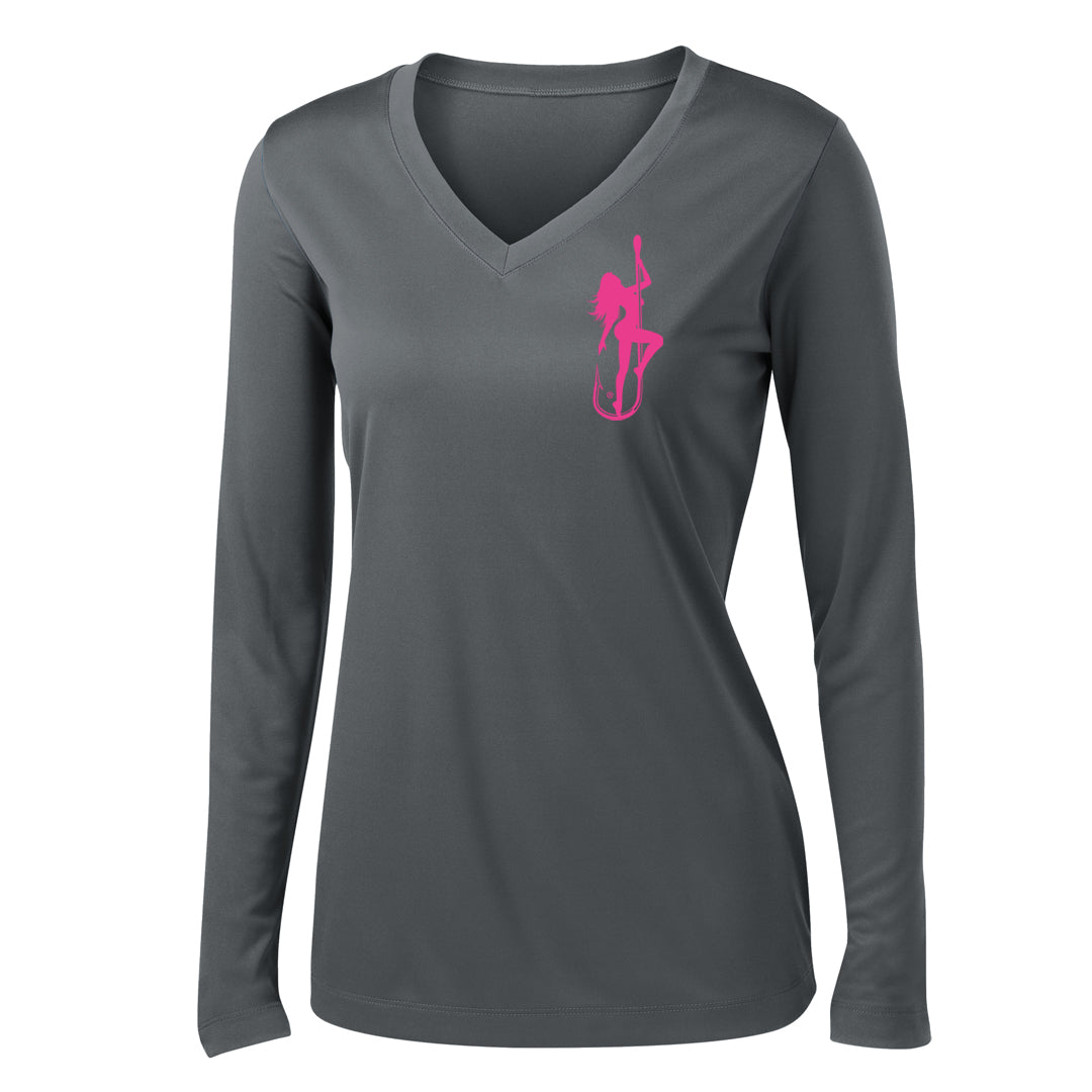 Dirty Hooker COMBO: Charcoal Ladies Dry Fit with Classic Pink & Charcoal and Pink Hat